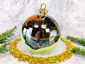 Crystal and Green Ornament