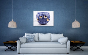 Purple Smiles Canvas (Wall Art)