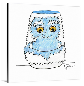 Are We Thur Yeti?, Archives Sketch Collection Canvas (Wall Art) (Copy)